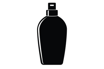 shampoo bottle vector icon silhouette