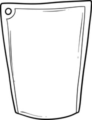 sachet spice container outline