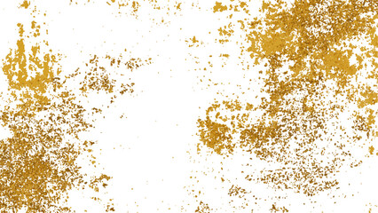 Gold grunge texture with distressed effect - abstract patina background. Gold wall texture for design and creative projects - vector illustration