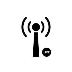 Live Broadcast Signal Icon