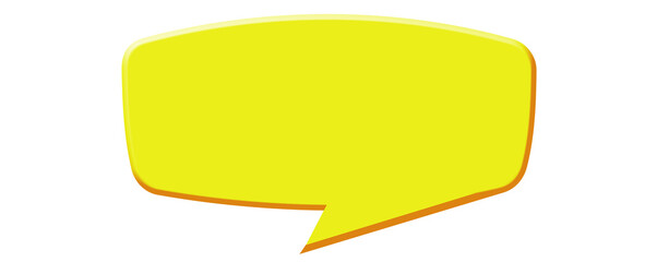 Minimalist Speech Bubble Icon in Flat Design
,Cute Cartoon Talking Bubble with Rounded Corners