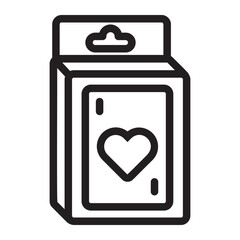 cards line icon