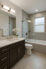 Elegant Professional Bathroom Interior with Modern Fixtures