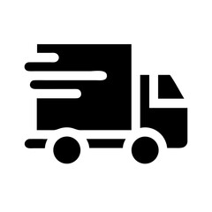Vector art of delivery truck icon