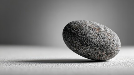 Elegant smooth gray stone with natural textured surface, minimalist outdoor decor, and durable balanced design for modern landscape and artistic use