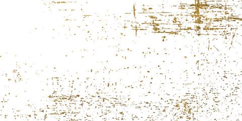 Gold grunge on transparent background. Gold grunge texture with distressed effect - abstract patina background. Gold wall texture for design and creative projects - vector illustration 