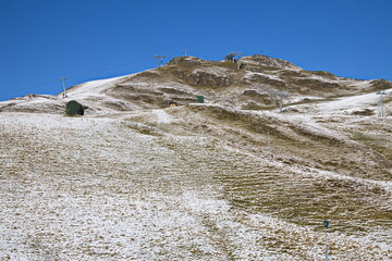 First snow on K&ouml;nigsleitenspitze over K&ouml;nigsleiten, Austria, Europe 
