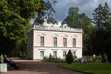 ORANIENBAUM, RUSSIA – AUGUST 24, 2025. An 18th-century palace and park complex on the shores of the Gulf of Finland.