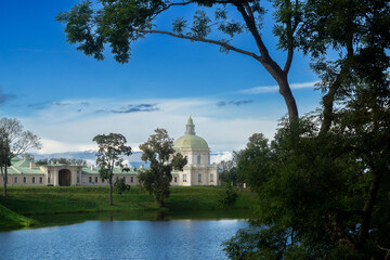 ORANIENBAUM, RUSSIA – AUGUST 24, 2025. An 18th-century palace and park complex on the shores of the Gulf of Finland.