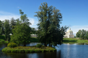 ORANIENBAUM, RUSSIA – AUGUST 24, 2025. An 18th-century palace and park complex on the shores of the Gulf of Finland.