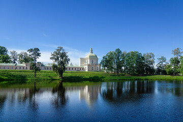 ORANIENBAUM, RUSSIA – AUGUST 24, 2025. An 18th-century palace and park complex on the shores of the Gulf of Finland.