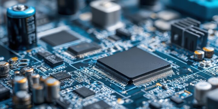 Technician Soldering Components onto a Computer Circuit Board