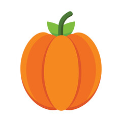 Pumpkin vector art on white background
