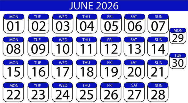 Mark your calendar with June 2026 dates for seamless planning and organization, featuring a clear visual layout for important events and appointments.