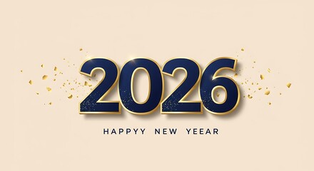 Elegant 3D Happy New Year 2025 design set for celebrations.