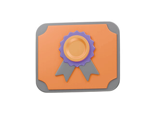 charter icon 3d illustration render