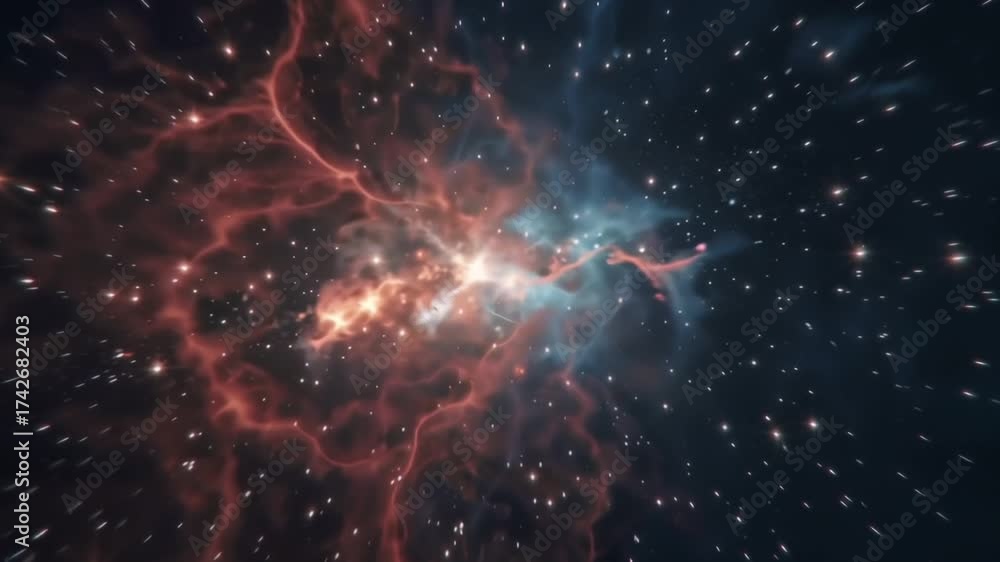 Wall mural nebula space galaxy cosmic cloud starfield universe background