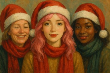 Fototapeta premium Latvia, Kandava, 2025-08-23, Latvijas kauss A Portrait of Diversity in Winter Hats