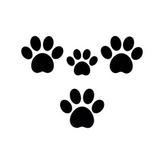 “Pet Footprint Symbol – Minimalist Wildlife Graphic”