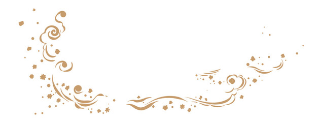 A snowstorm with snowflakes and dots. A sparkling blizzard on a windy winter day. The trail of a sleigh or running deer. Trace of a magic wand. For Christmas cards, postcards, invitations, and flyers.