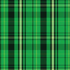 Black and Green Buffalo Lumberjack Plaid Seamless Pattern Design