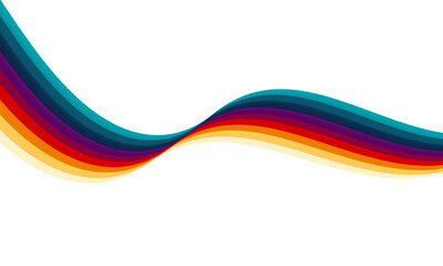 Colorful and Abstract Wavy Patterns Modern and Retro Designs Overlay Background