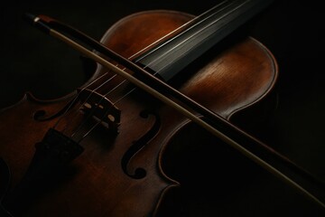 Latvia, Kandava, 2025-08-23, Latvijas kauss An elegant violin rests in quiet contemplation, its strings poised for a symphony of melodies