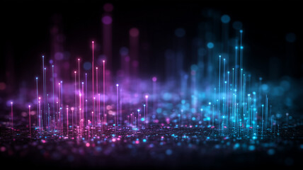 Rising data points as vertical pillars representing measurable metrics continuous monitoring and actionable performance analysis for strategic decisions.
