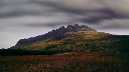 Fototapeta premium Conor's Island with rugged mountains, Cliffony, Sligo, Ireland