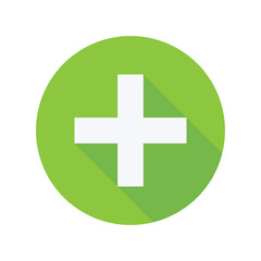 Green Plus Sign Icon