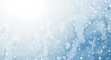 Soft focus blue and white abstract background with sparkling lights and bokeh effect