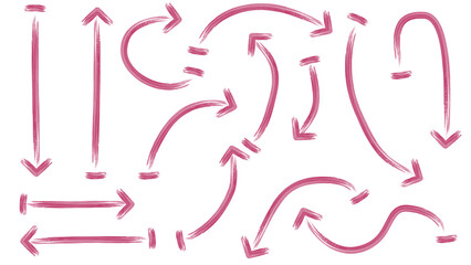 vector illustration of a set of arrows