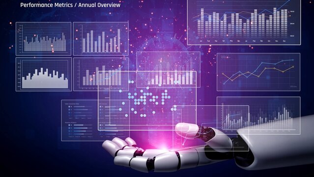 AI enhances business data analytics by automating dashboards, visualizing statistics, and supporting strategic decisions through real-time performance insights Marrow