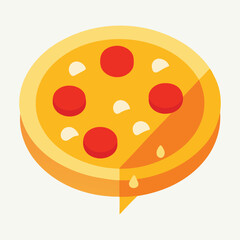 Fototapeta premium pizza vector illustration