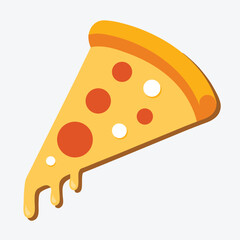 vector illustration of a pizza