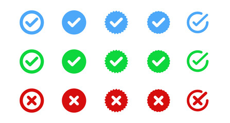 Check box icon with correct, accept checkmark icons tick box checked. Approve symbol. © mohamad