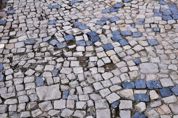 Old stone paving