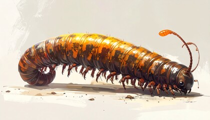 Strange, segmented creature