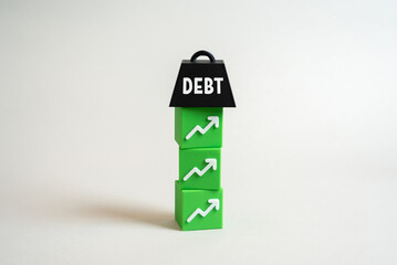 The high tax burden puts pressure on economic growth and investment. Concept of fiscal policy