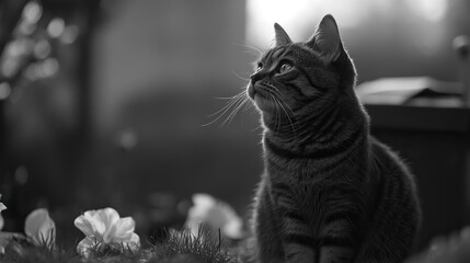 a cat was crying on her owner funeral