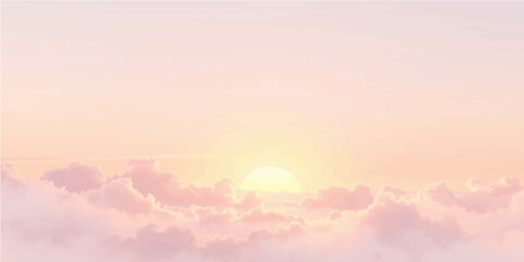 Orange sunlight paints the mountain landscape at dawn and dusk, with vibrant clouds lighting the sky on the horizon