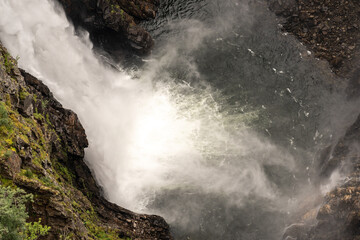 Voringfossen waterfall in Eidfjord, Norway