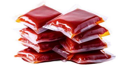 Stacked Sauce Packets