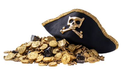 Pirate Adventure Hat with Gold Coins