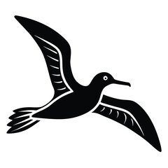flying albatross vector icon on white background [Converted].eps