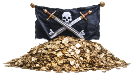 Pirate Symbol Black Flag