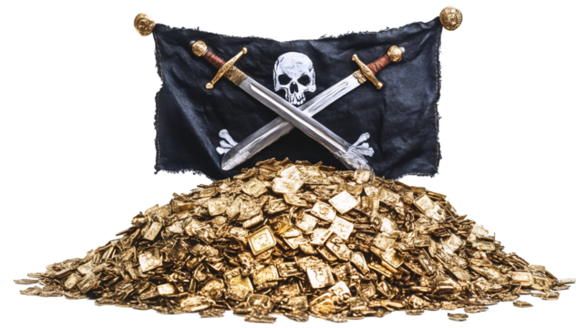 Pirate Symbol Black Flag