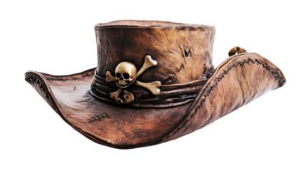 Pirate Hat with Skull Emblem