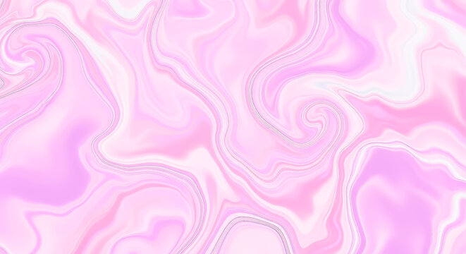 Soft pink marble texture background with fluid swirls creating calm, modern and feminine abstract vibes.