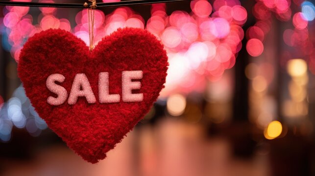 valentines day sale heart decoration,